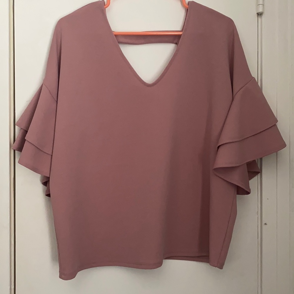 Pretty mauve blouse.